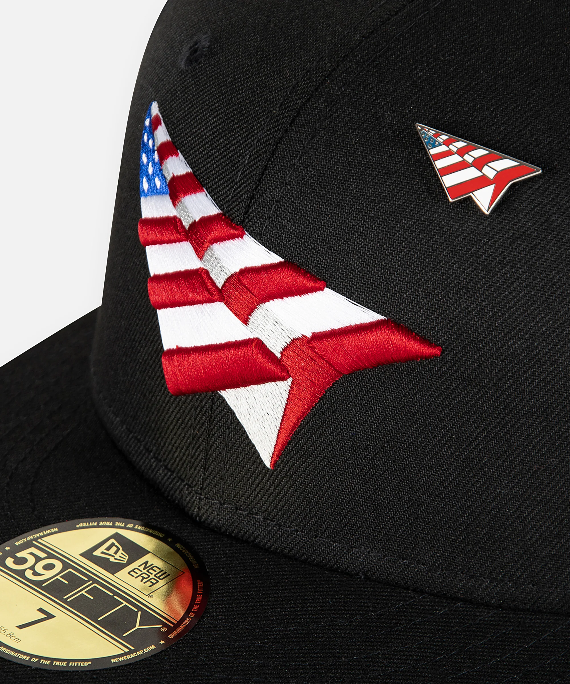 American Dream Black Crown Fitted Hat - Image 6