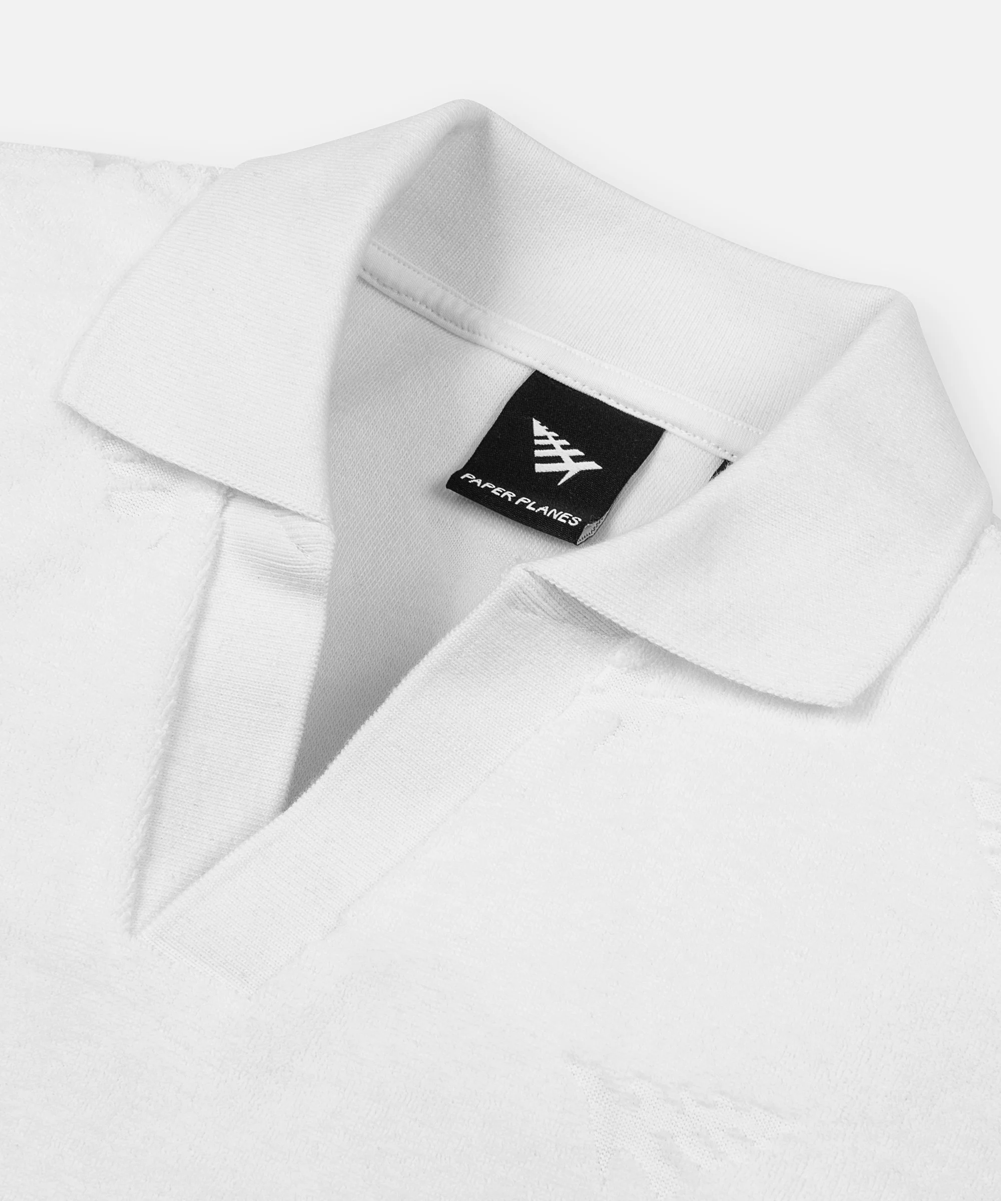 Jacquard Terry Johnny Collar Polo - Image 5