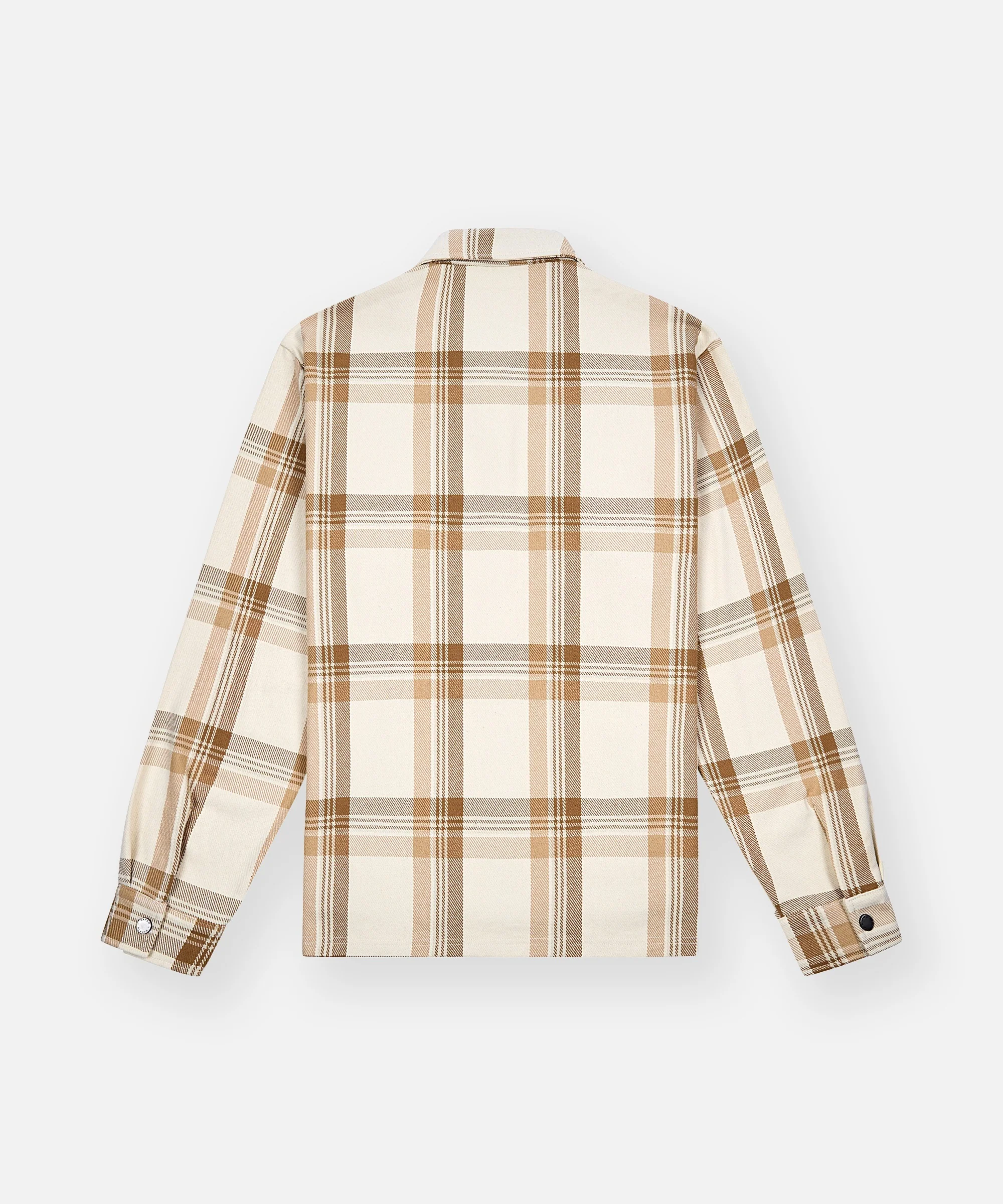 Planes Chestnut Plaid Zip Flannel Shirt - Image 4