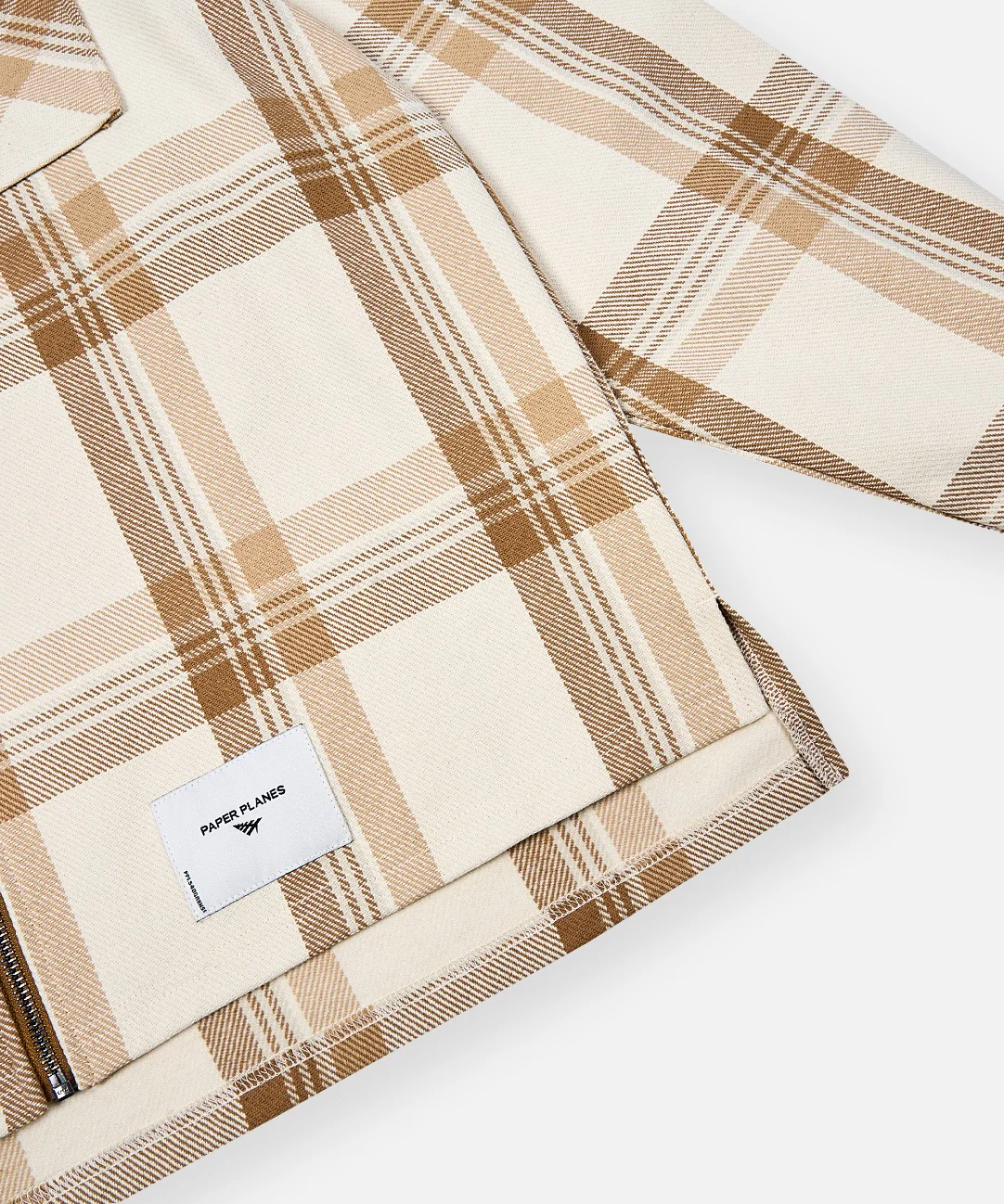 Planes Chestnut Plaid Zip Flannel Shirt - Image 5