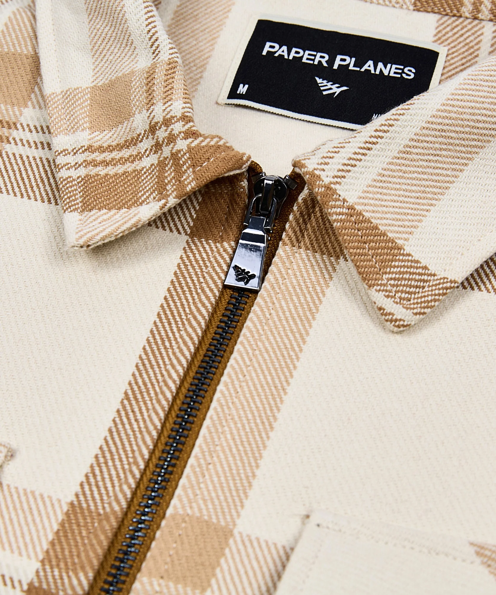 Planes Chestnut Plaid Zip Flannel Shirt - Image 6