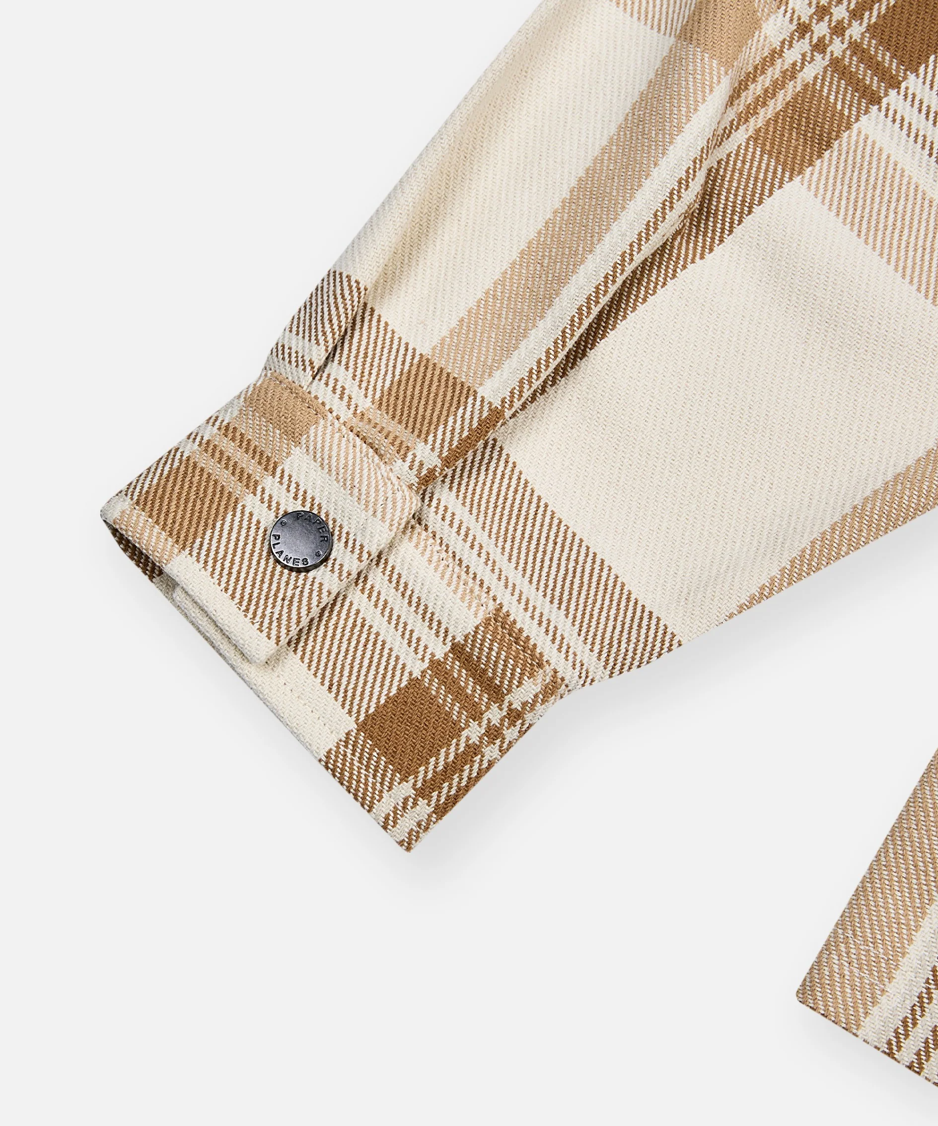 Planes Chestnut Plaid Zip Flannel Shirt - Image 7
