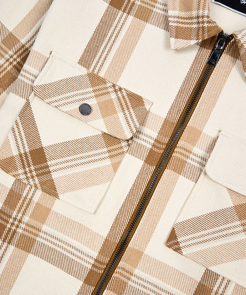 Planes Chestnut Plaid Zip Flannel Shirt - Image 8