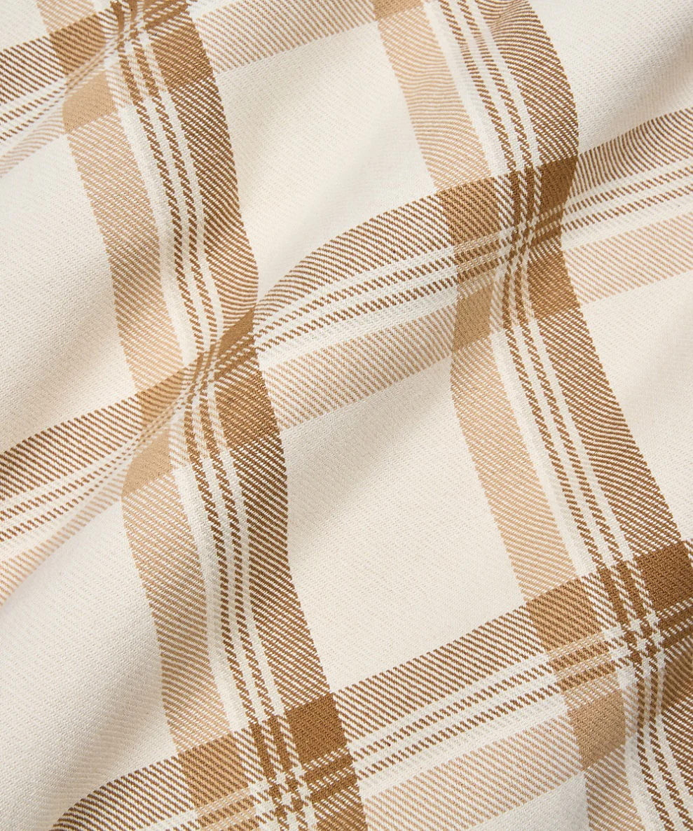 Planes Chestnut Plaid Zip Flannel Shirt - Image 9