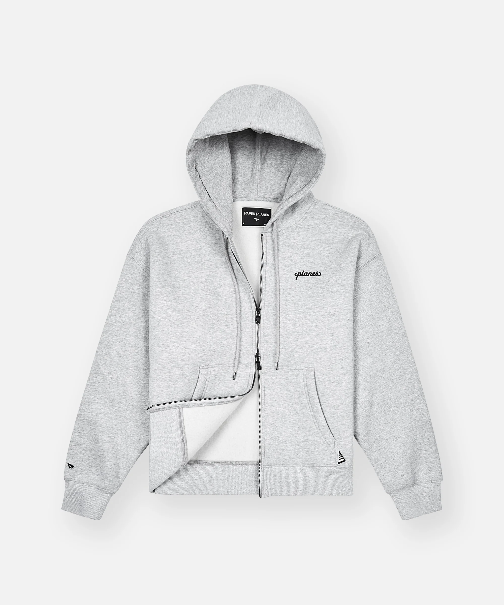 Planes Oversized Script Weld Zip Up Hoodie - Image 3