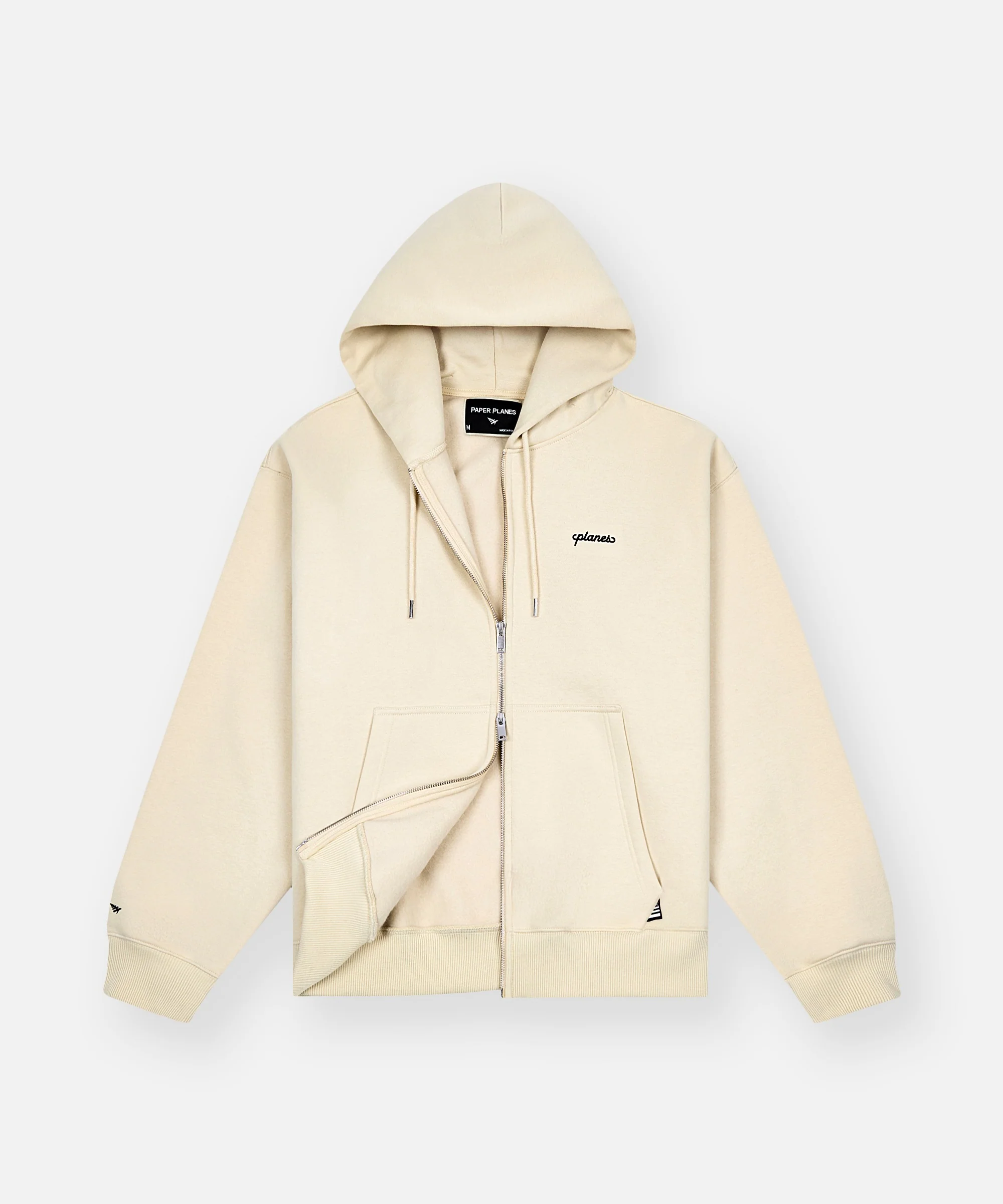 Planes Oversized Script Weld Zip Up Hoodie - Image 3