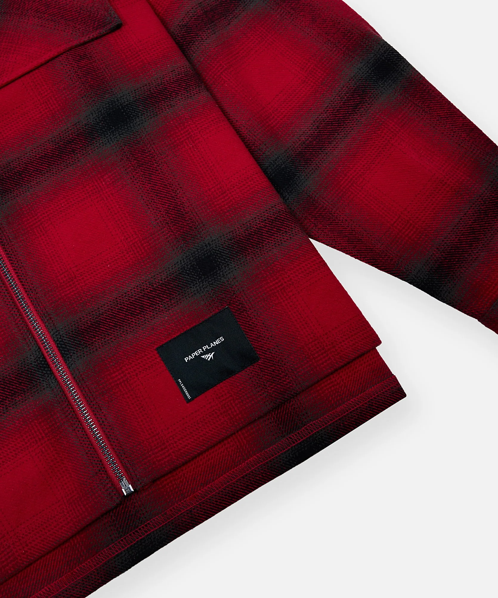 Planes Shadow Plaid Zip Flannel Shirt - Image 4
