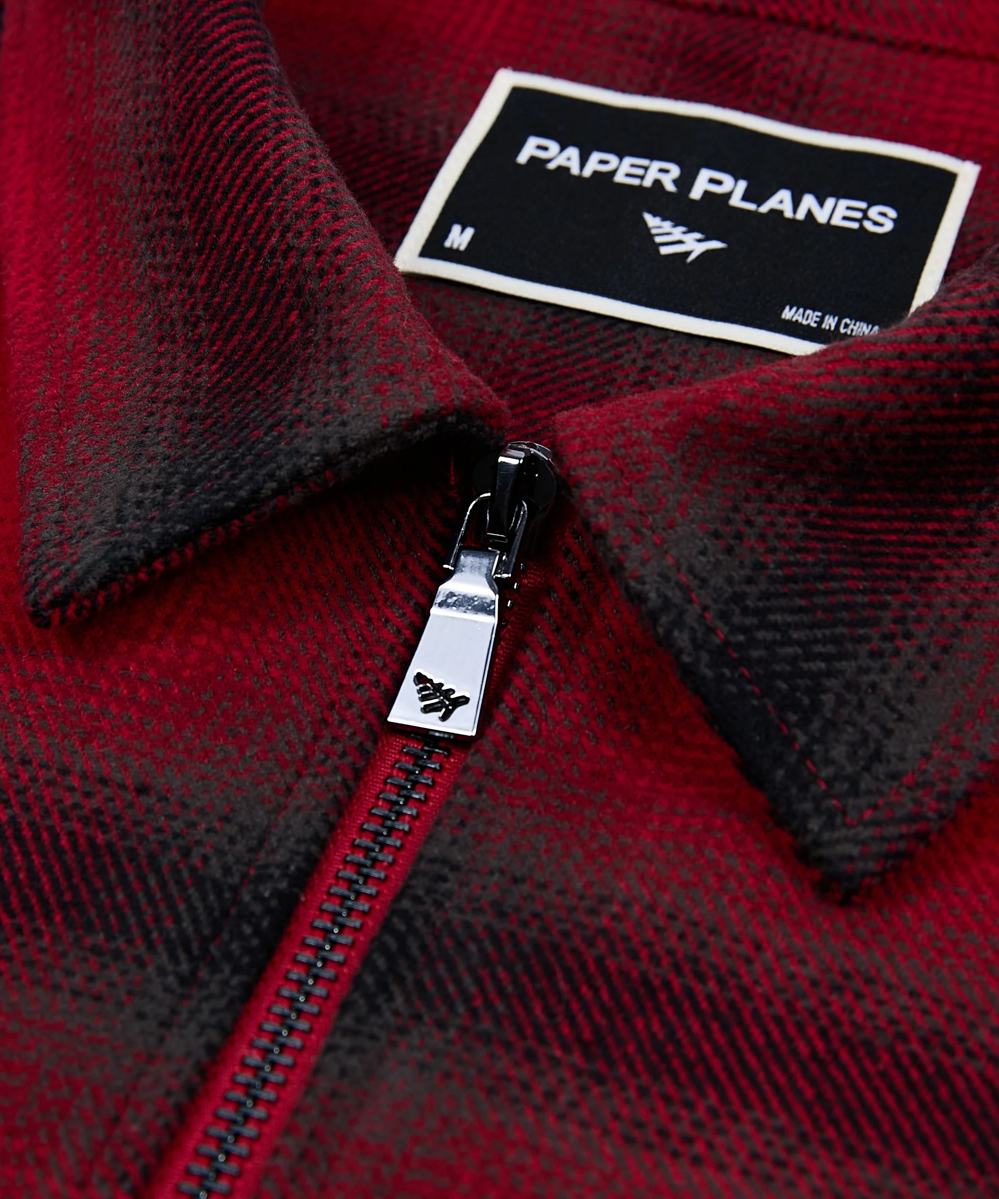 Planes Shadow Plaid Zip Flannel Shirt - Image 6