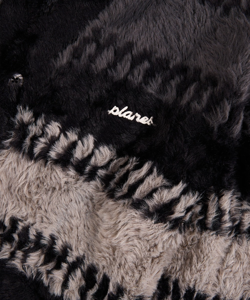 Planes Zig Zag Stitch Fuzzy Cardigan - Image 3