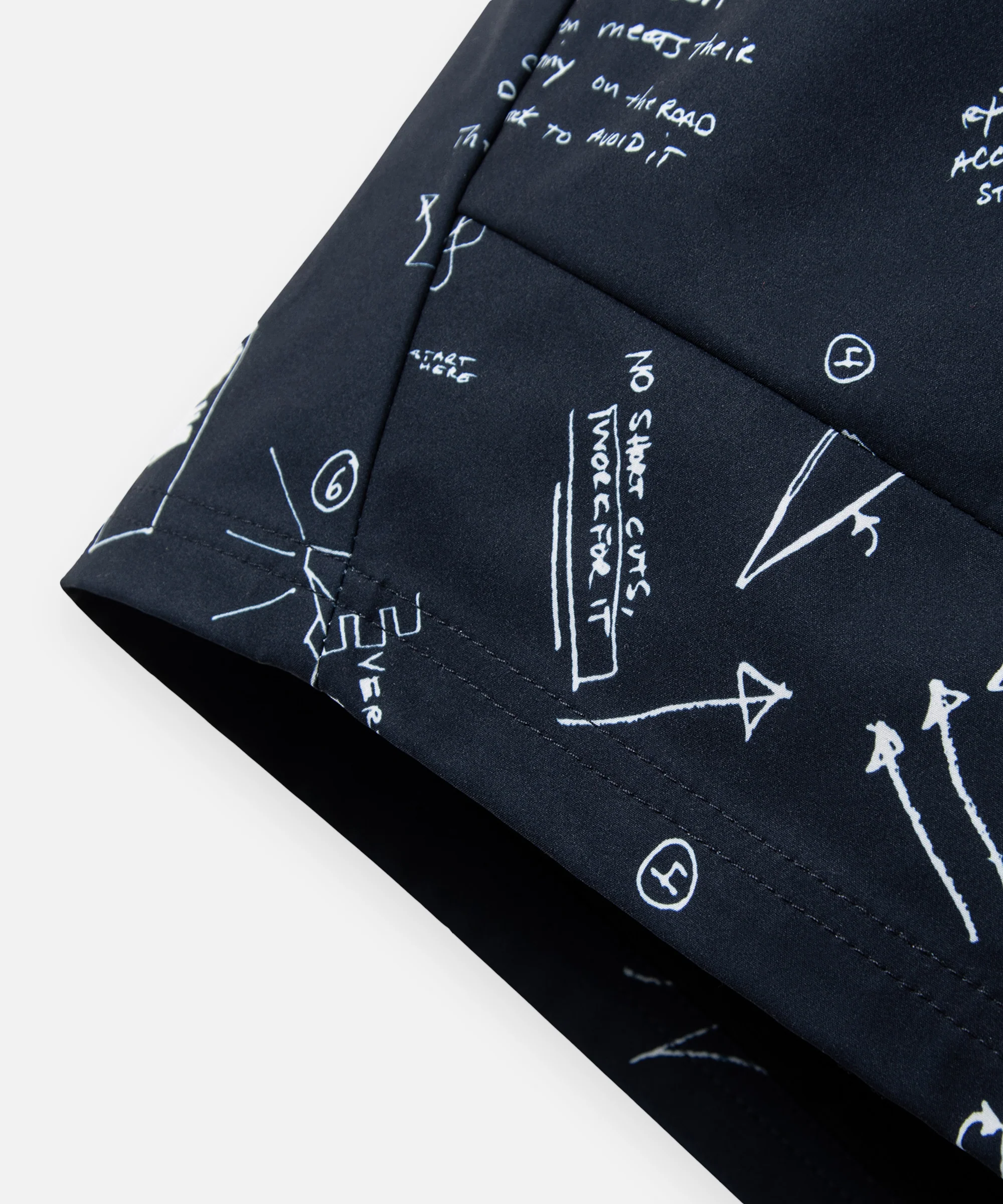 Sketch Print Swim Shorts - Image 8