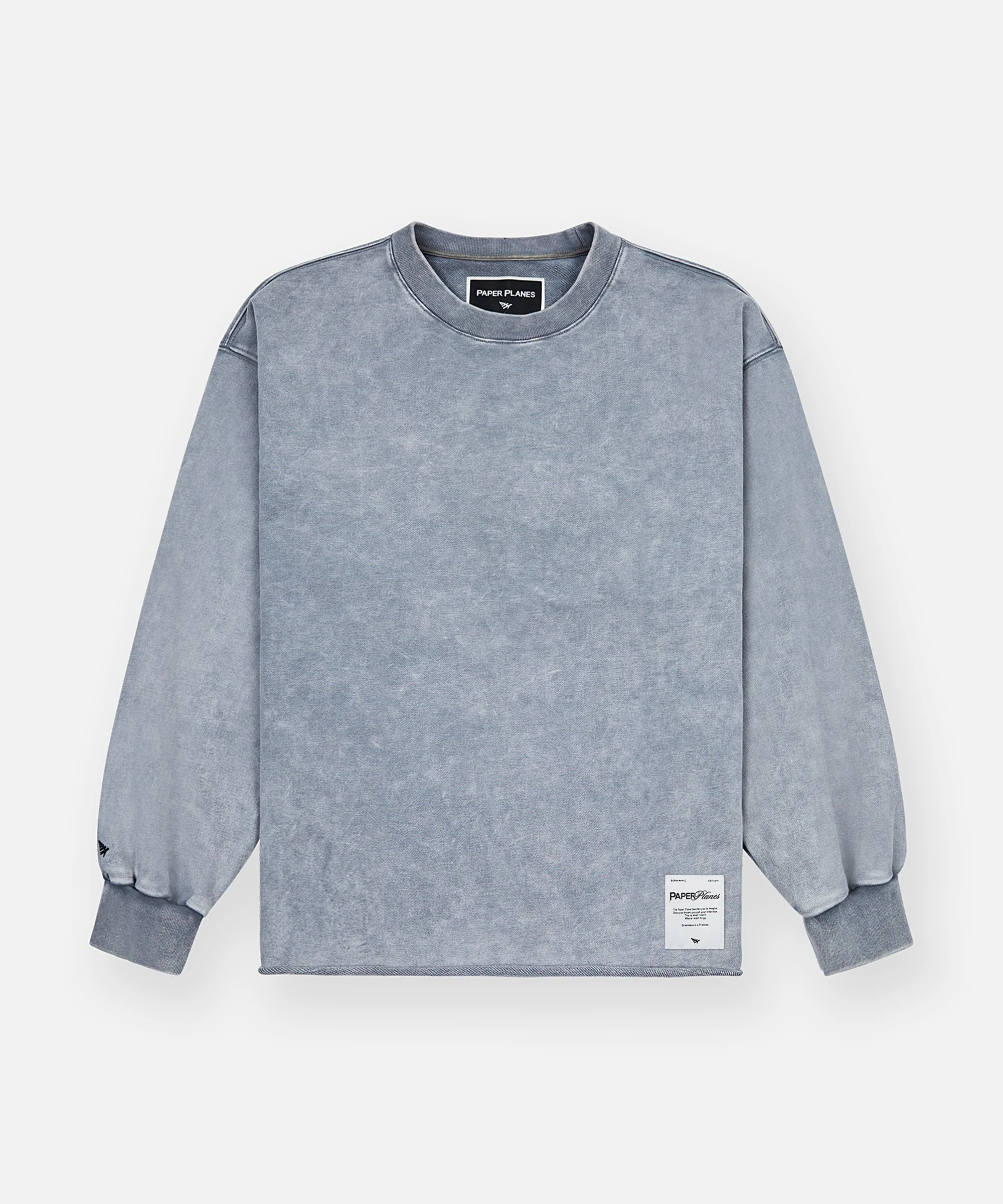 Snow Wash Open Bottom Crewneck - Image 3