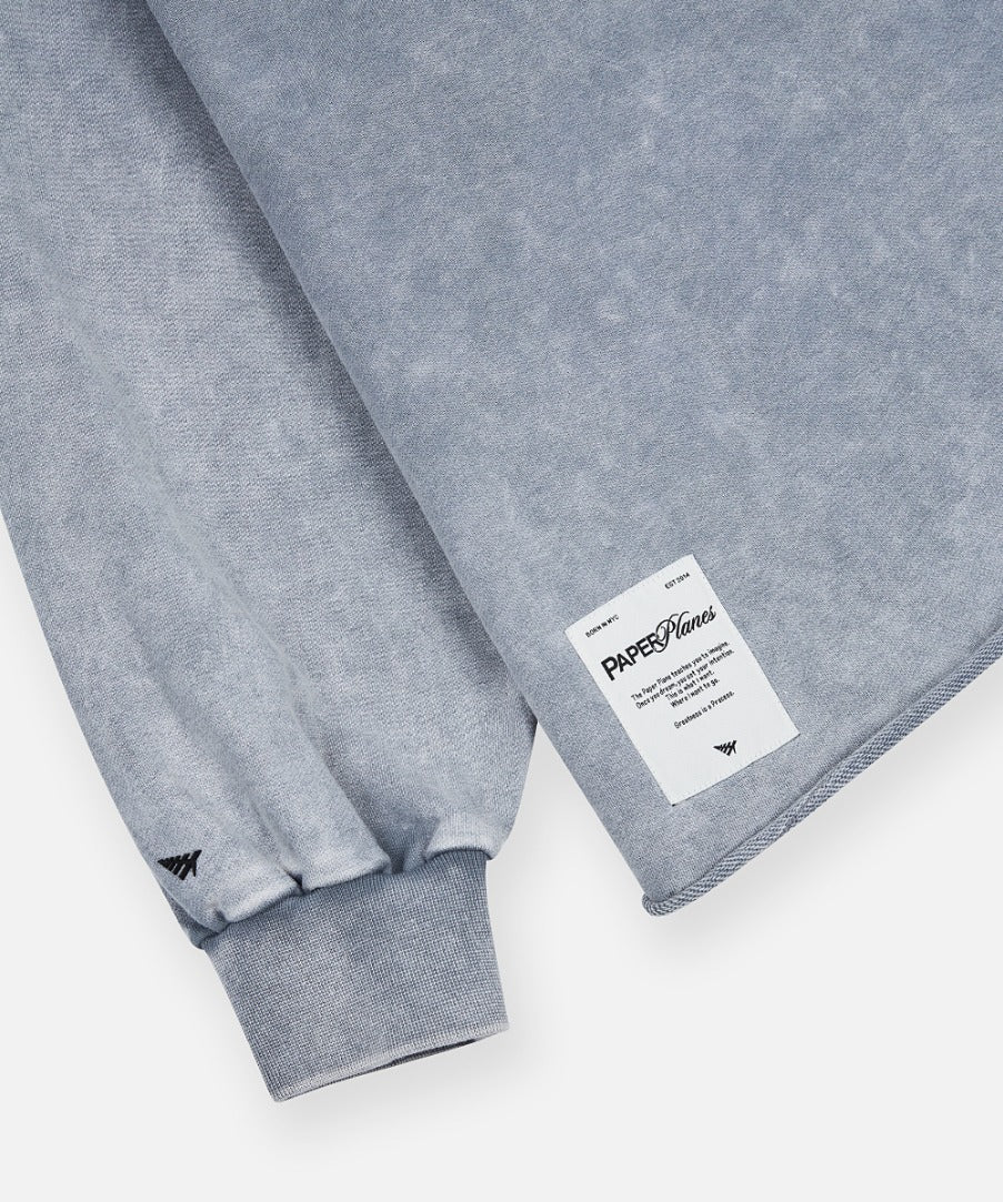 Snow Wash Open Bottom Crewneck - Image 5