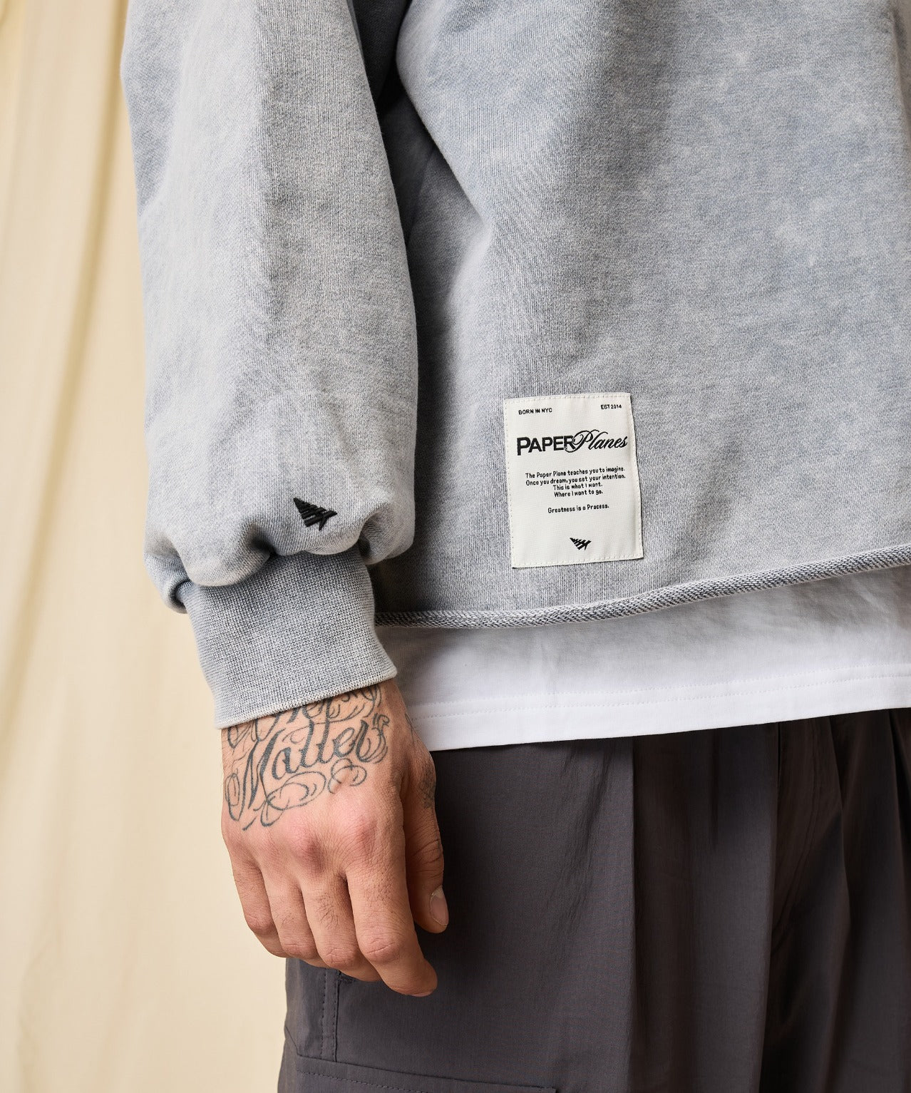 Snow Wash Open Bottom Crewneck - Image 6